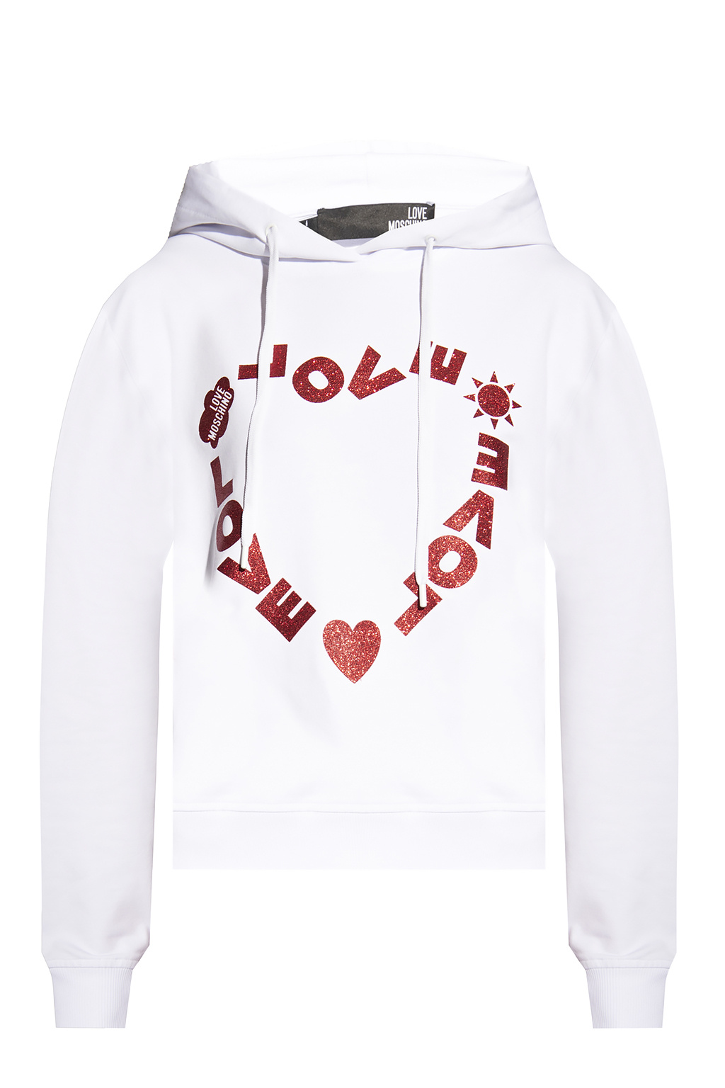 Love moschino best sale hoodie women's